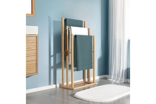 Porte-serviettes Maya 3 niveaux en bambou - Naturel