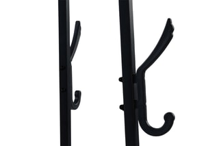 Porte-manteau Elize - Noir et imitation bois