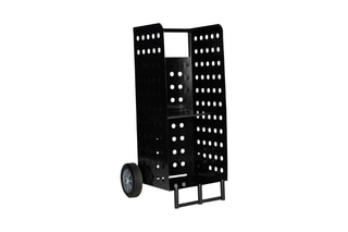 Porte-bûches à roulettes - Noir