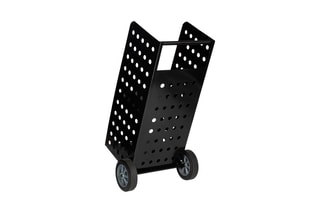 Porte-bûches à roulettes - Noir