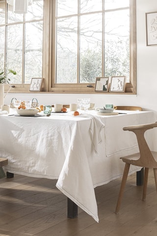 Nappe en lin Nuances - Blanc
