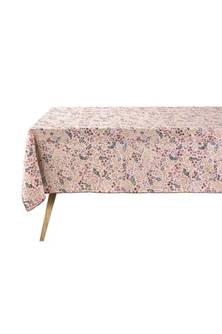 Nappe en lin Campagne - Rose clair et rouge