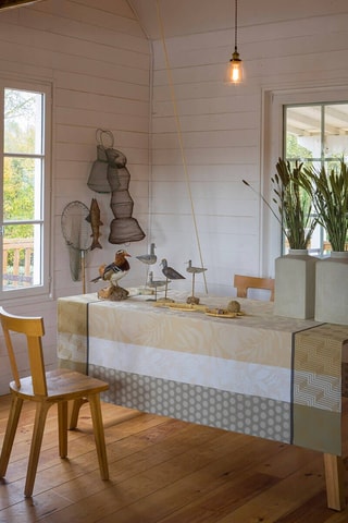 Nappe Nature Urbaine - Beige et blanc