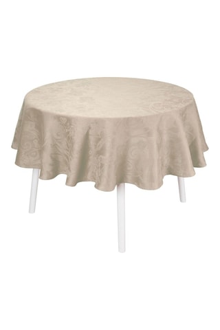 Nappe ronde en lin Tivoli - Beige