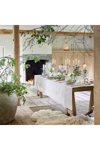 Nappe Lumière D'Étoiles Diamant - Blanc