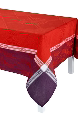 Nappe rectangulaire en lin Palace d'Orient - Rouge