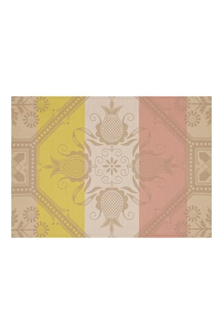 4 sets de table Hacienda  - Beige et rose - 50 x 36 cm