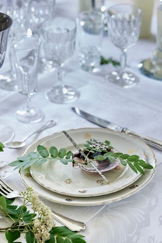 4 sets de table Lumière d'étoiles diamant - Blanc - 50 x 36 cm