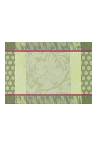 4 individuais de mesa revestido Nature Urbaine - Verde - 50 x 36 cm