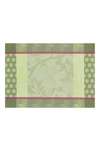 4 individuais de mesa revestido Nature Urbaine - Verde - 50 x 36 cm