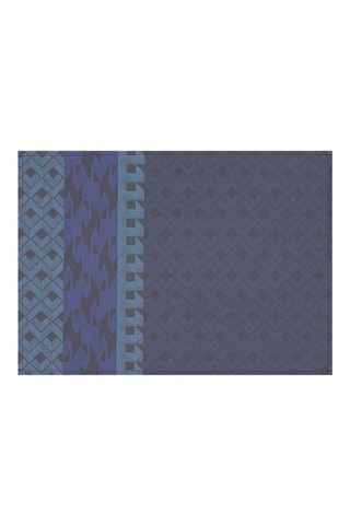 4 individuais de mesa revestidos Caractère - Azul-escuro - 50 x 36 cm