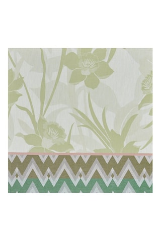 2 individuais de mesa revestidos La vie en Vosges - Verde e azul - 50 x 36 cm