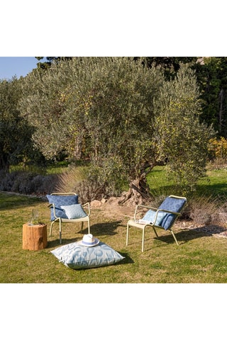 Housse de coussin Arriere-Pays - Bleu - 50 x 30 cm