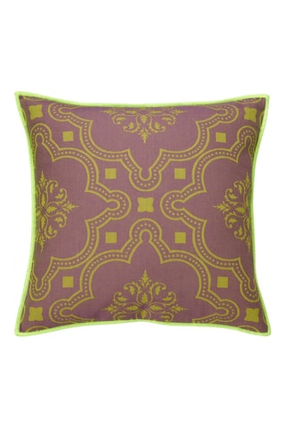 Housse de coussin Bahia Jungle - Vert et violet - 40 x 40 cm