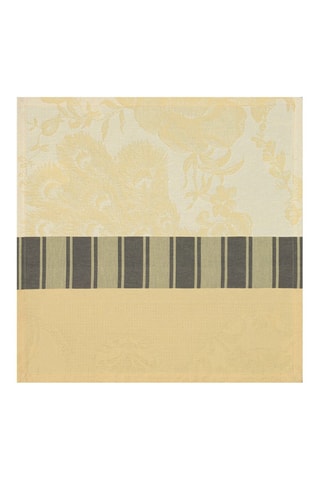 4 serviettes de table A la française - Jaune clair - 55 x 55 cm