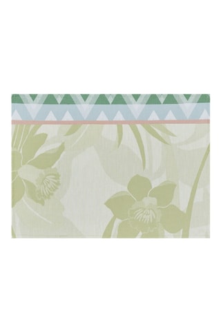 2 guardanapos La vie en Vosges - Verde e azul - 58 x 58 cm