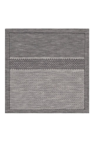 4 serviettes de table Slow Life - Gris - 47 x 47 cm
