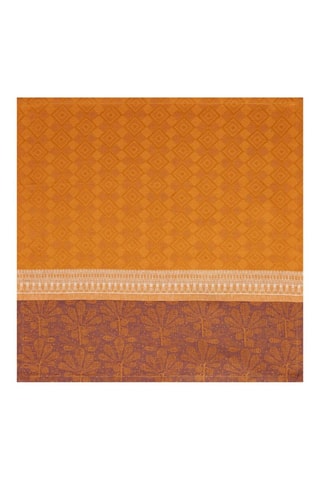 4 serviettes de table en lin Croisière sur le Nil - Orange - 58 x 58 cm