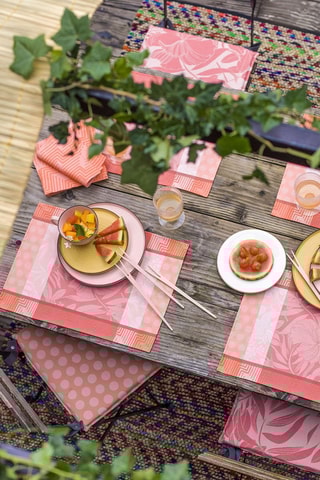 Coussin de chaise Nature Urbaine - Rose - 40 x 40 cm