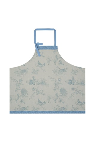 Tablier Josephine - Bleu et gris