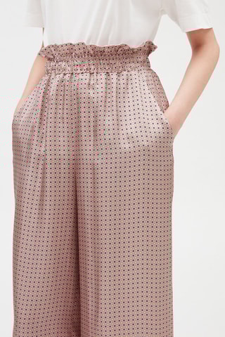 Pantalon en soie - Beige