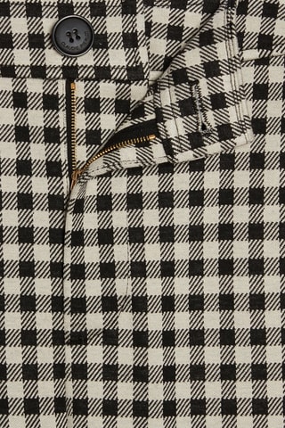 Broek met ruitmotief Zwart en Wit