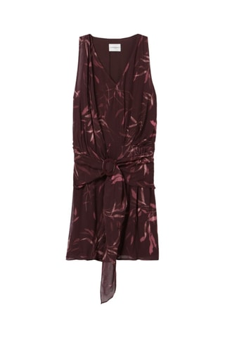 Rechte Jurk - Bordeauxrood