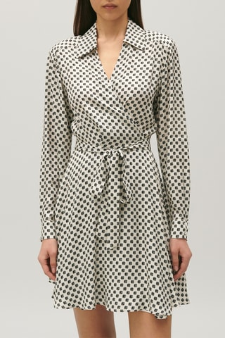 Wikkeljurk - Beige en Zwart