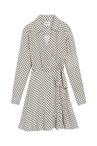 Wikkeljurk - Beige en Zwart