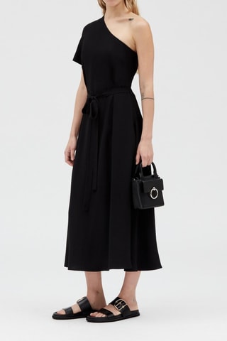 Asymmetrische jurk - Zwart