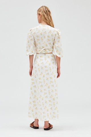 Halflange Soepelvallende Rok Ecru