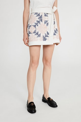 Wikkelrok Wit en Roze