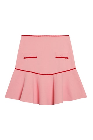 Jupe courte en maille - Rose