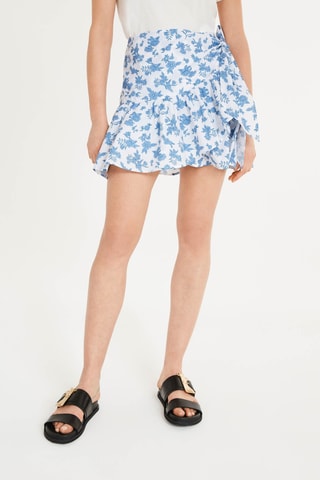 Skaterrok Wit en Hemelsblauw