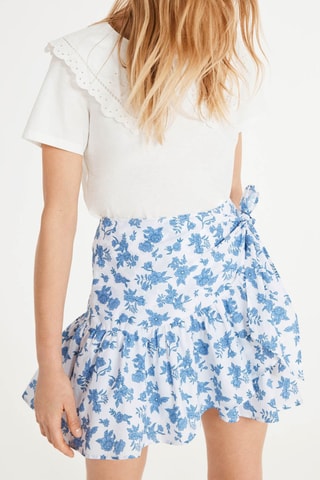 Skaterrok Wit en Hemelsblauw