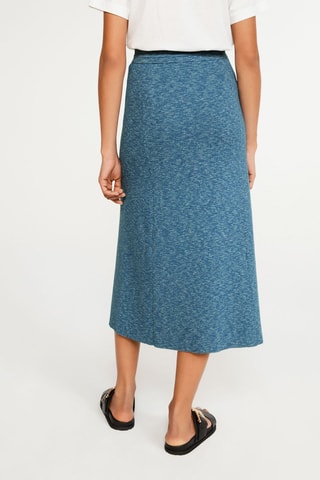 Midirok Hoge Taille Gemêleerd Hemelsblauw