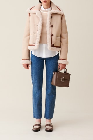 Schapenwollen Jasje - Beige