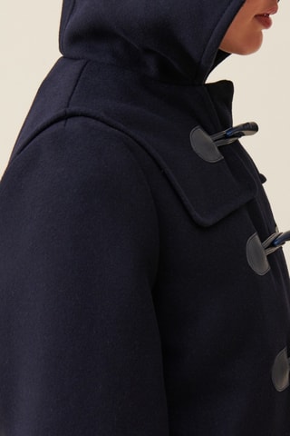 Wollen Dufflecoat - Marineblauw