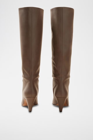 Leren Laarzen - Taupe