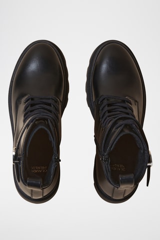 Leren Enkellaarzen - Zwart