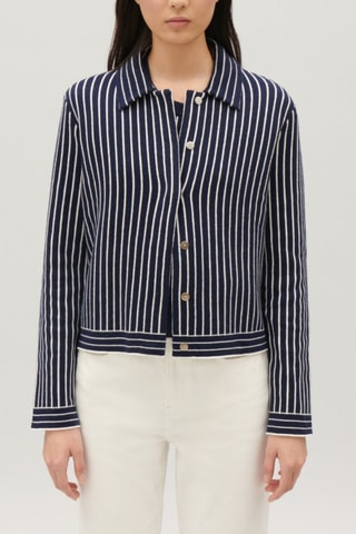 Wollen Vest - Marineblauw