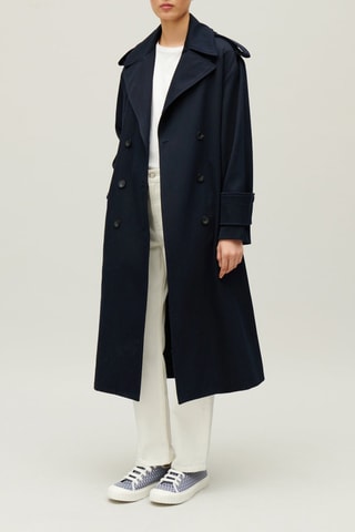 Trenchcoat - Marineblauw