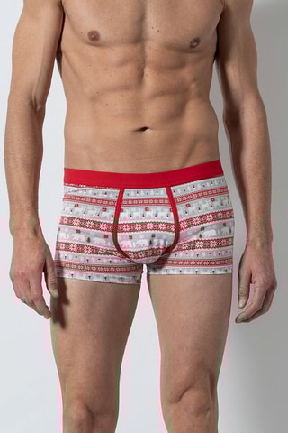 Boxershort Rood en Grijs