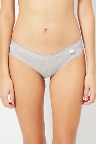 2 Minislips - 
Wit en Grijs