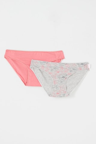 2 Slips - Roze en Grijs