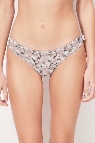 2 Slips - Gemêleerd Grijs en Koraalrood