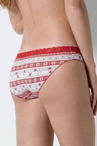 Culotte Rouge et gris