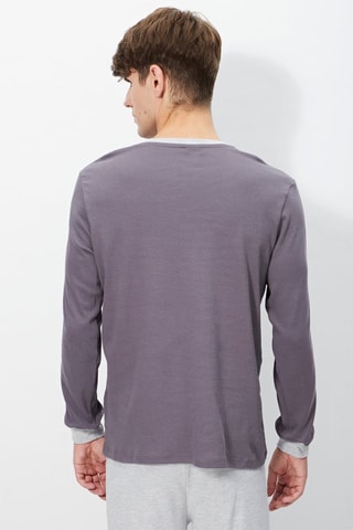 Pyjama Gris et violet