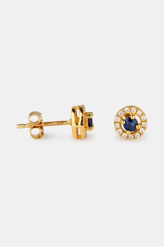 Puces - Or jaune 18 carats, saphir et diamants