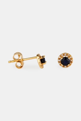 Puces - Or jaune 18 carats, diamants et saphir